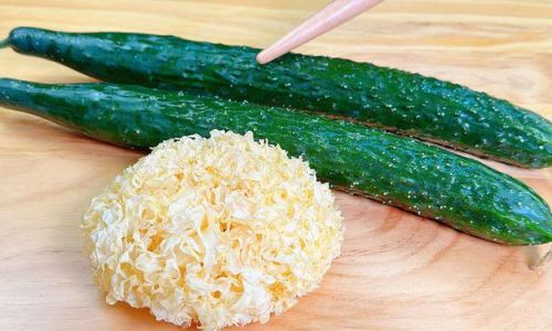 How to Make Tremella Mushroom and Cucumber Salad