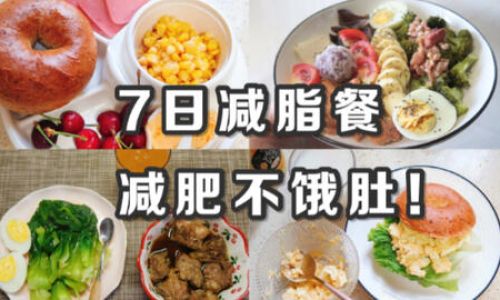 A Week-Long Weight Loss Meal Plan Recommendation