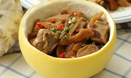 How to Make Delicious Pomelo Peel Pork:A Culinary Adventure