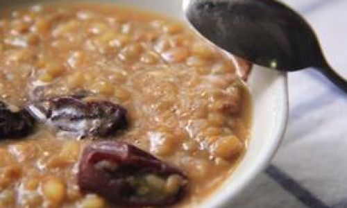 How to Make Ginkgo Biloba,Red Date,and Mung Bean Porridge