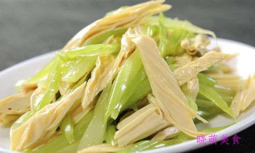 How to Make Stir-Fried Celery with Dried Tofu Skin