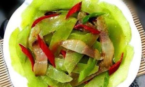 How to Make Delicious Preserved Pork with Dried Asparagus Lettuce