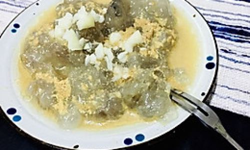 How to Make Yantai Steamed Starch Jelly Yantai Menzi)
