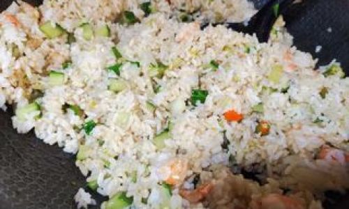 A Homestyle Recipe for Snow Pea and Shrimp Fried Rice