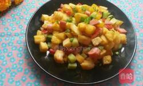 A Vibrant Delight:Mastering the Art of Crafting Colorful Vegetable and Ham Cubes