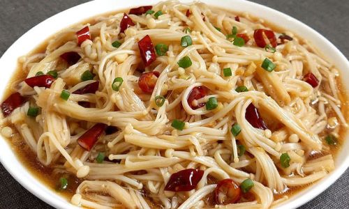 How to Make a Delicious Marinated Enoki Mushroom Salad